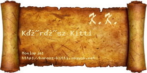 Kárász Kitti névjegykártya